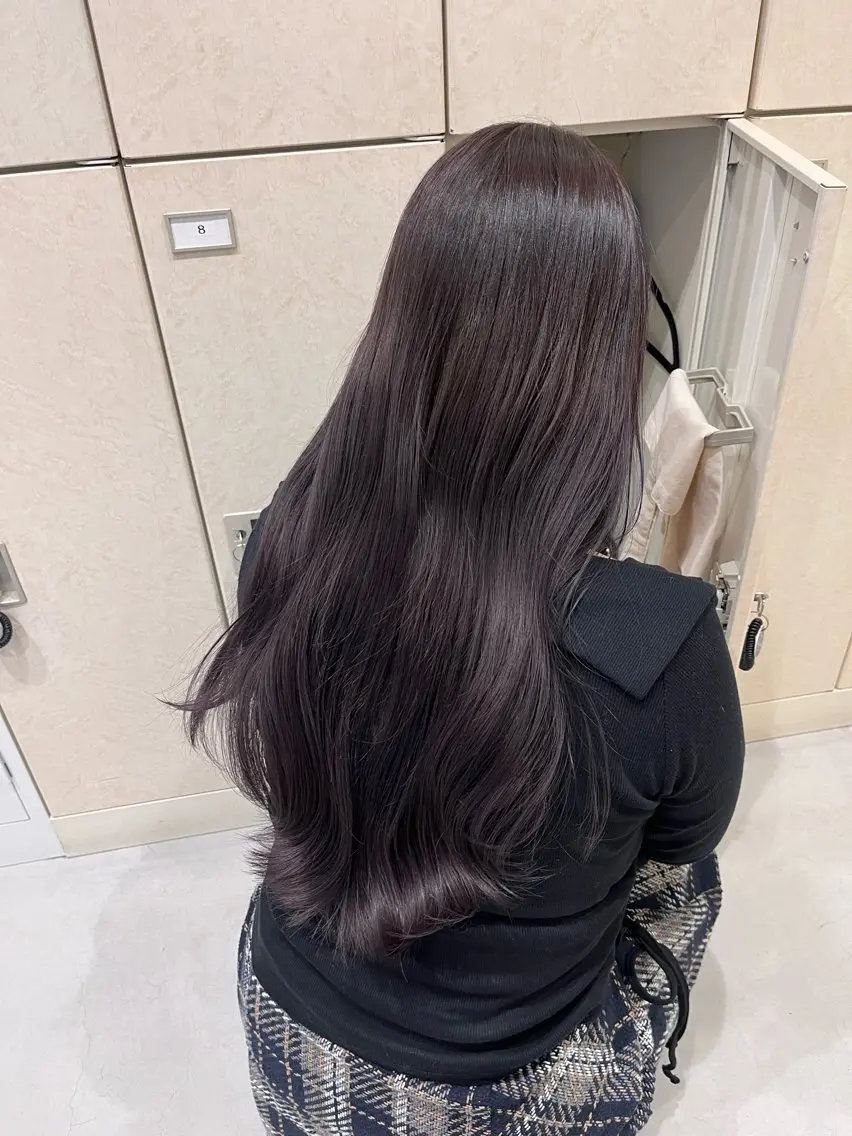 ロング カラー グレージュ ラベンダーカラー ラベンダーグレージュ ラベンダーグレー 透明感カラー🫧🌈 似合わせカット✂︎のヘアスタイル