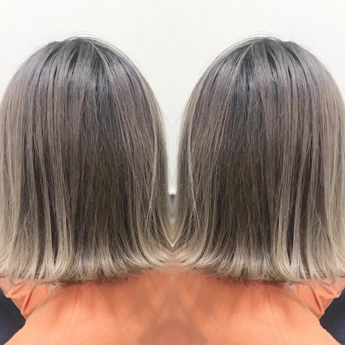 ショート カラー バレイヤージュ レイヤーカット BREK 袋井店のヘアスタイル