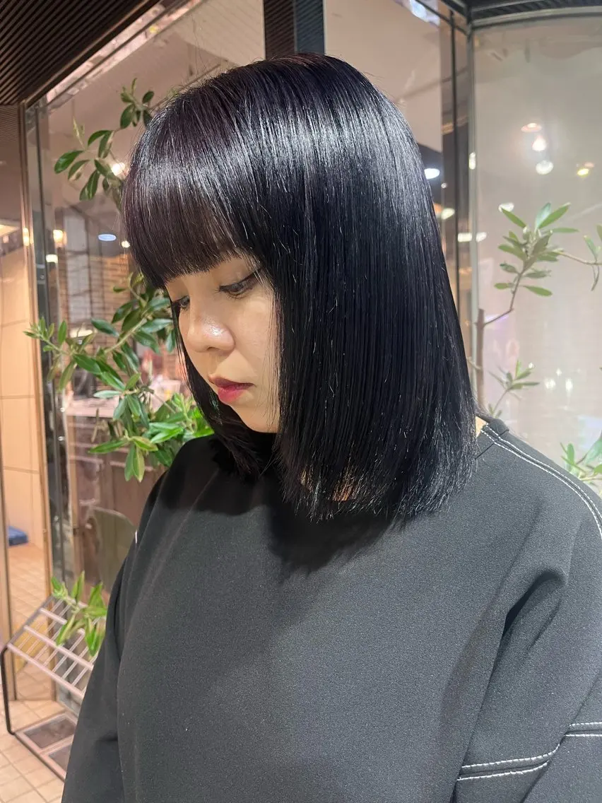 ロング カラー 韓国×ワンホン 🩶🎀honokaのヘアスタイル