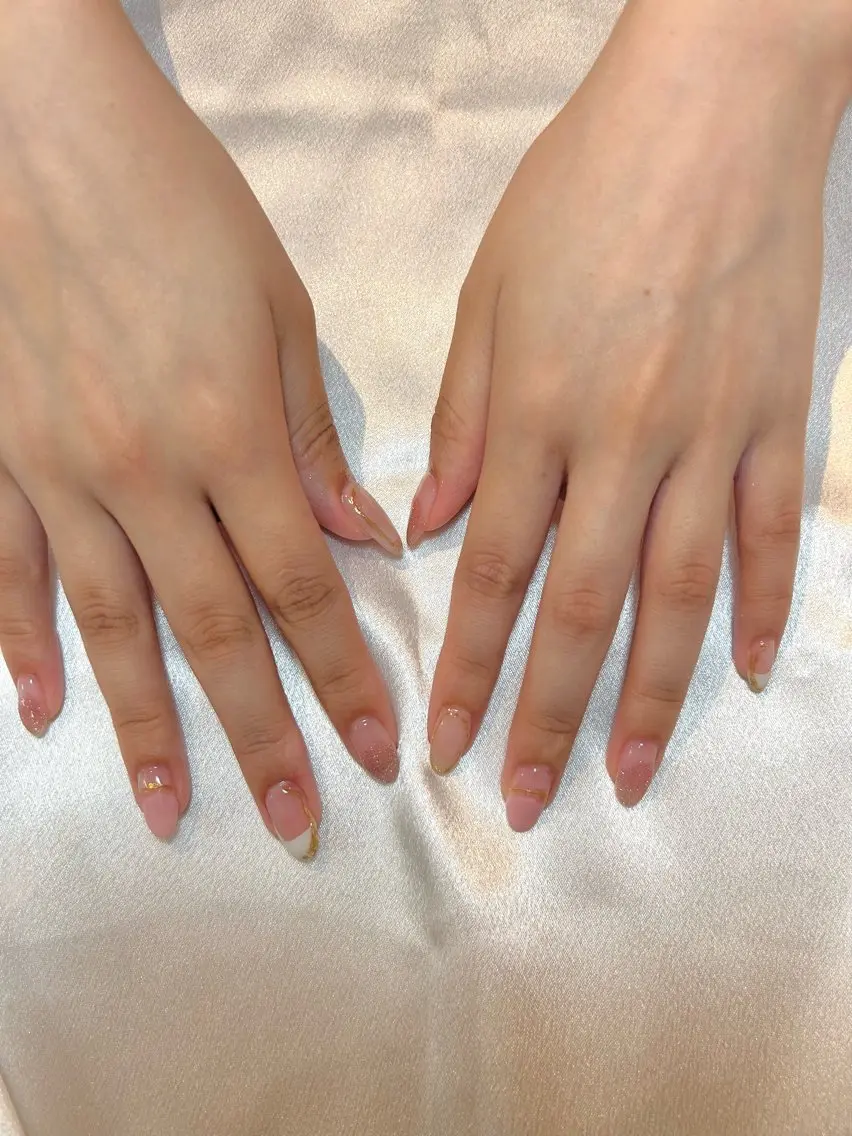 ネイル ニュアンスネイル ピンク ハンドネイル A. LIBRE.のネイルデザイン