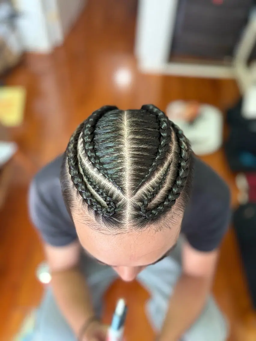 ロング メンズ 大城 涼のヘアスタイル