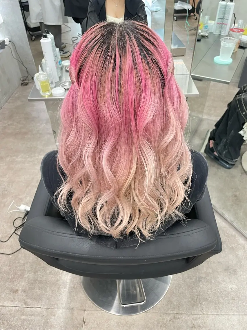 ミディアム ヘアセット 速水 ゆきののヘアスタイル