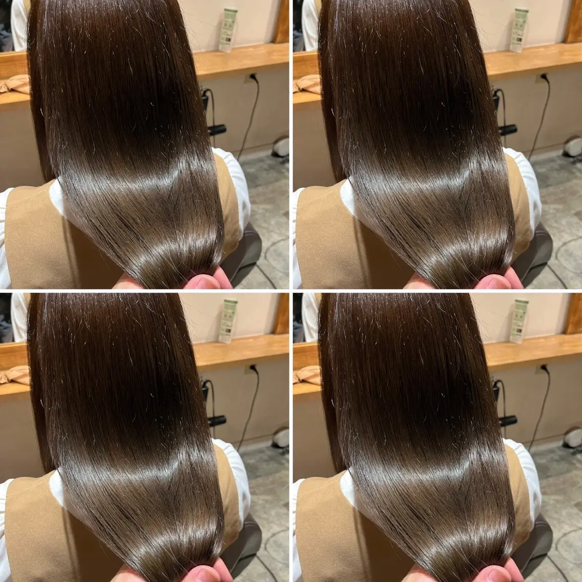 🌸艶髪ワンカラー➕Aujua7stepトリートメント➕超音波アイロン🌸【ツヤ髪・美髪・髪質改善】の写真