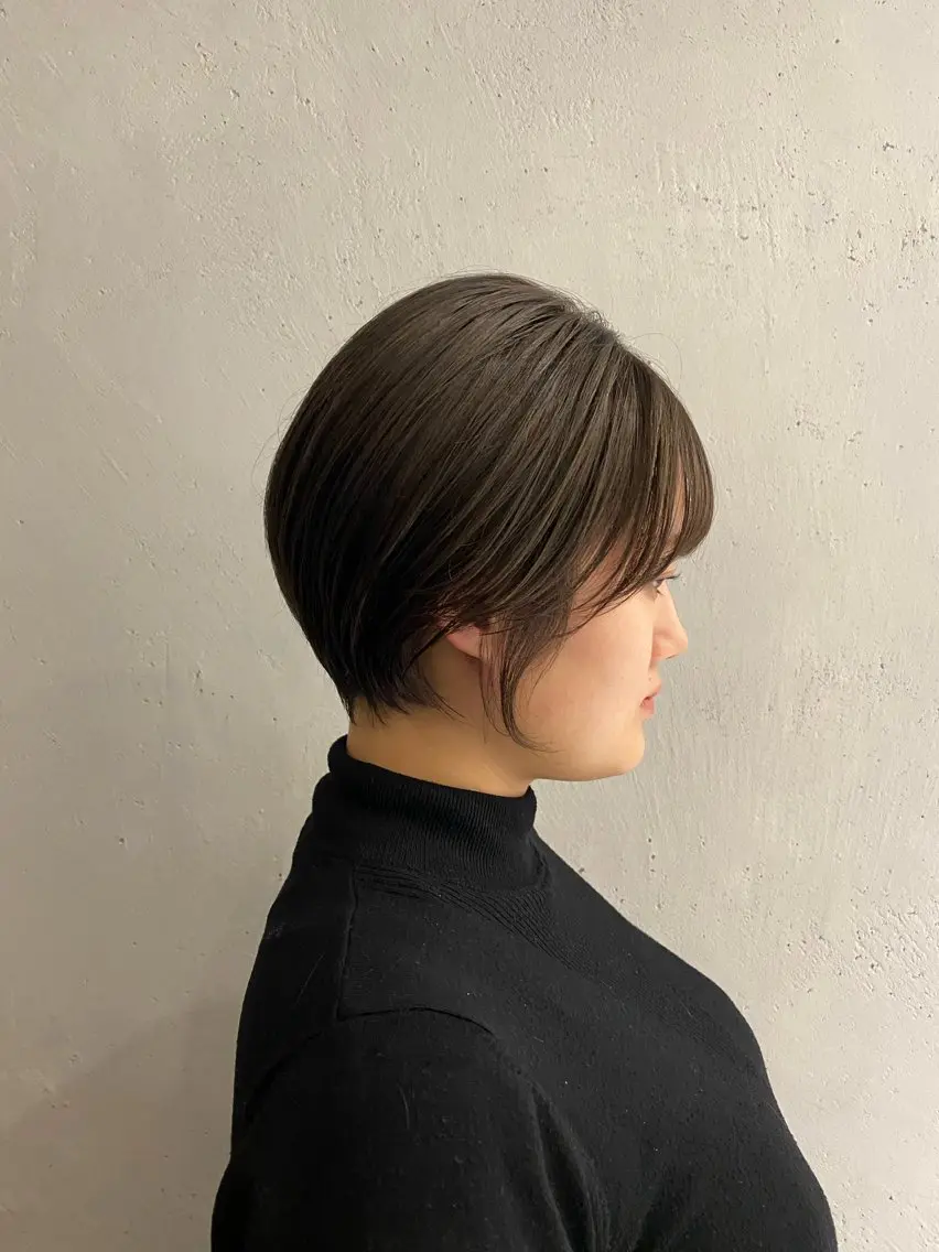 ショート カラー グレージュ くびれヘア ショートヘア 吉武 茂暉のヘアスタイル