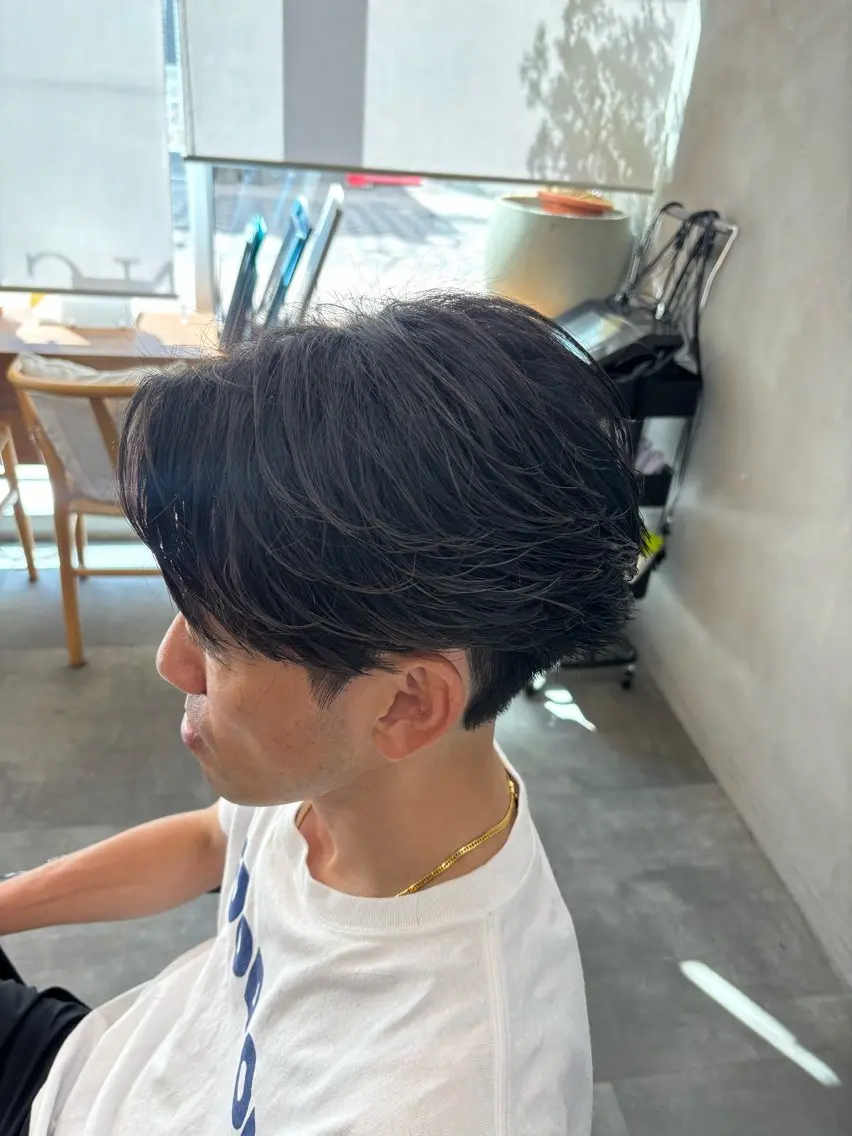 ショート メンズ カット パーマ 鹿児島 TSUBASAのヘアスタイル