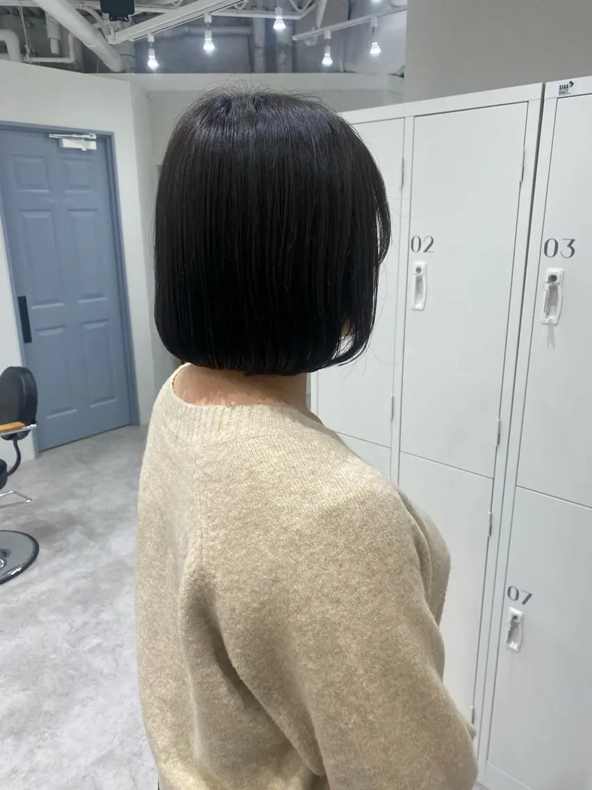 ミディアム カラー ヘアアレンジ ボブ カット ボブ /ニュアンス/ satomi🧸💖のヘアスタイル