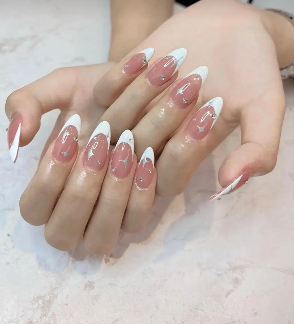 ネイル 韓国ネイル 持ち込み ニュアンスネイル ネイルチップ ハンドネイル TABI ANA.CHUOのネイルデザイン