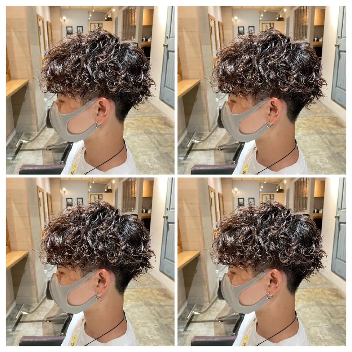 パーマ メンズ カット パーマ トリートメント ヘアセット メンズパーマ特化 望月謙二郎のヘアスタイル