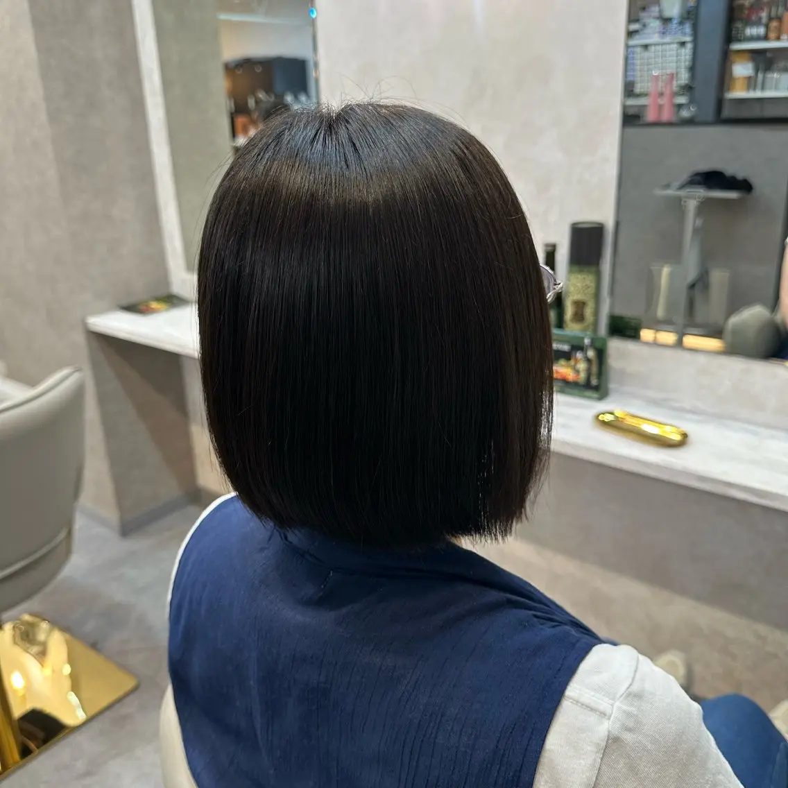 ピンッとさせない❗️地毛風✨縮毛矯正+似合わせカット✂︎ メンズも🙆♂️の写真
