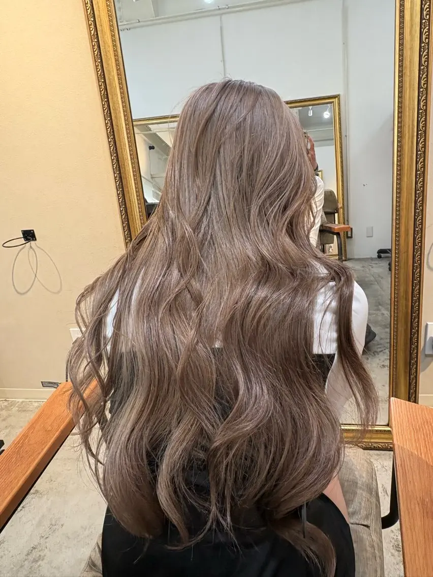 ロング 髪質改善×縮毛矯正 ×艶カラーNAOのヘアスタイル