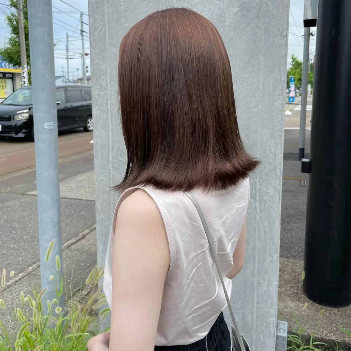 ミディアム カラー はちすか るかのヘアスタイル