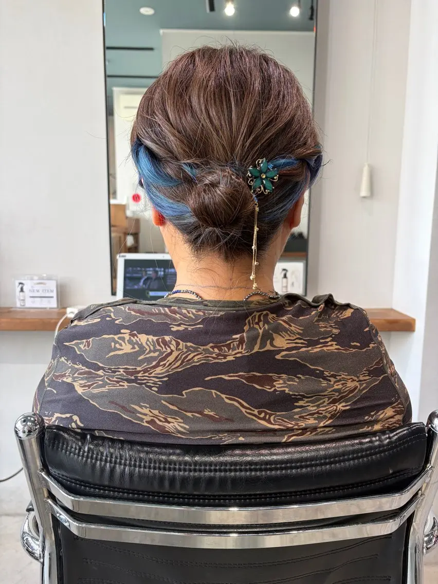 ヘアアレンジ ヘアセット 海老名駅🫧トレンド カラー🫧橋本小雪のヘアスタイル