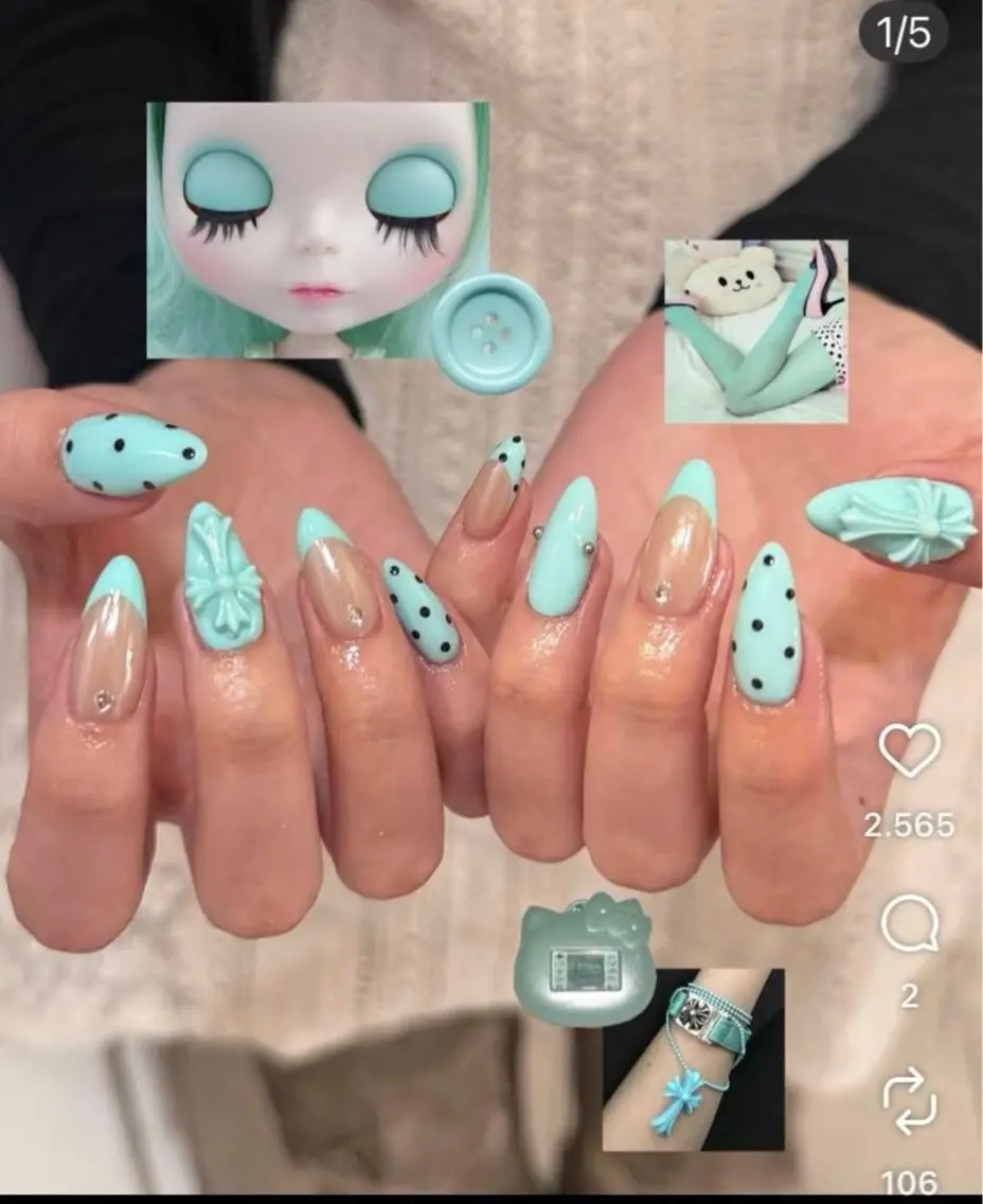 ネイル キラキラネイル マグネットネイル ぷっくりネイル 春ネイル ワンホンネイル ハンドネイル Candy Nailのネイルデザイン