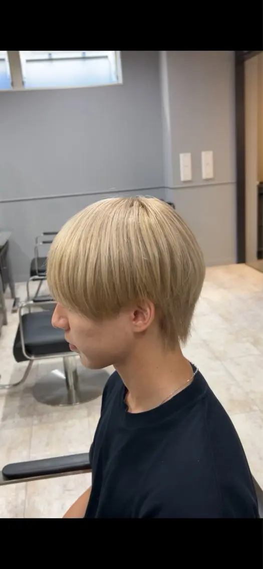 ミディアム カラー ヘアカラー 鬼海 祐介のヘアスタイル