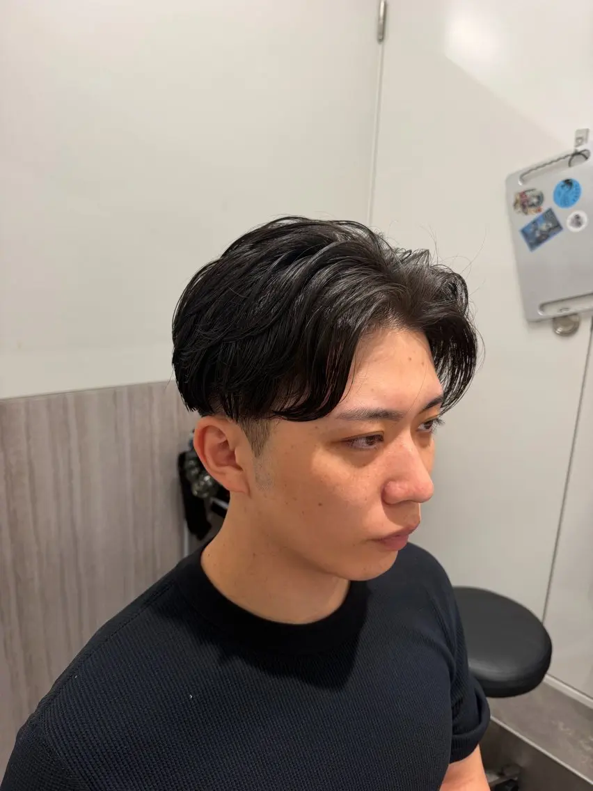 パーマ メンズ カット パーマ ヘアセット 個室サロンKAITO メンズ特化美容師のヘアスタイル