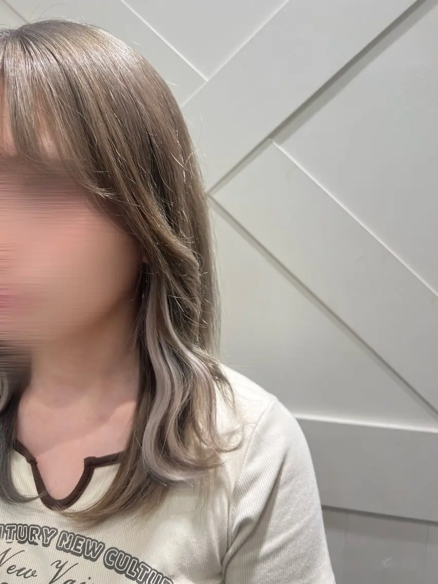 バレないインナーカラー（ブリーチ込み）💗🎀※ロング料金有の写真