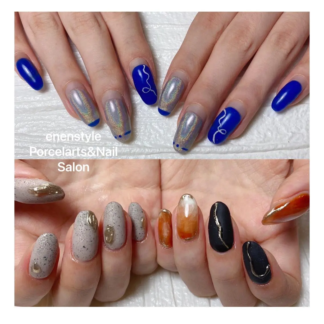 ミディアム ネイル 🐾enen style 🐾のネイルデザイン