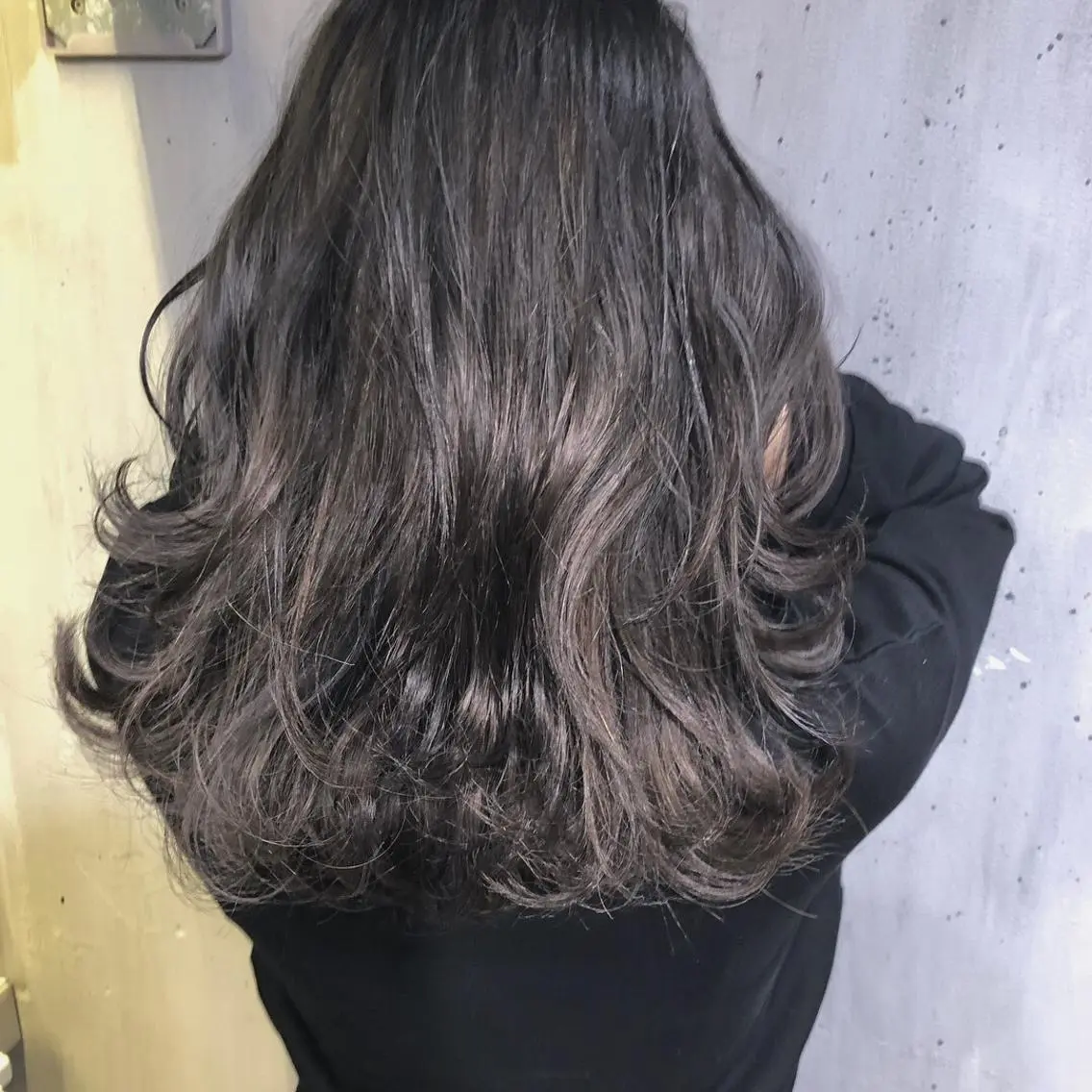 セミロング カラー グレージュ ヘアカラー トリートメント ヘアセット ❤️sai❤️ official❤️のヘアスタイル