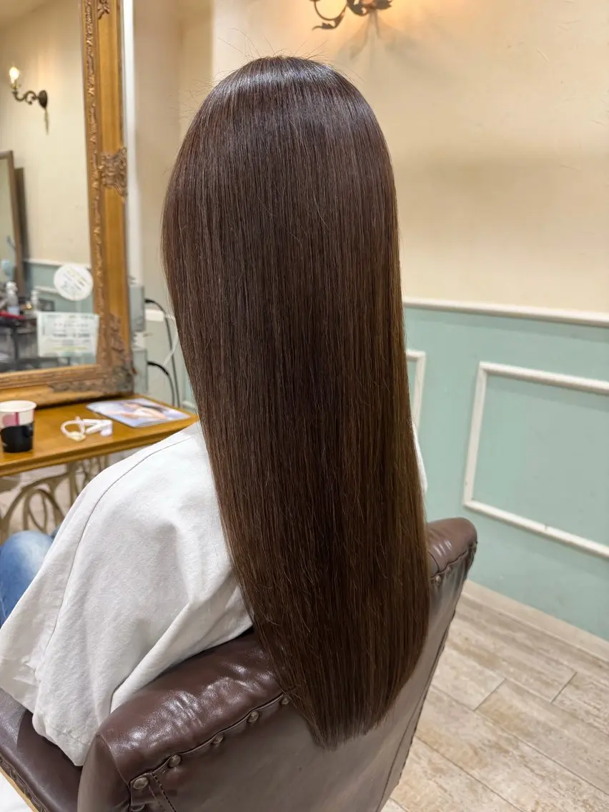 ロング カラー 髪質改善 縮毛矯正 カット ヘアカラー トリートメント 新越谷noble店長 松本拓也▶◀*.のヘアスタイル