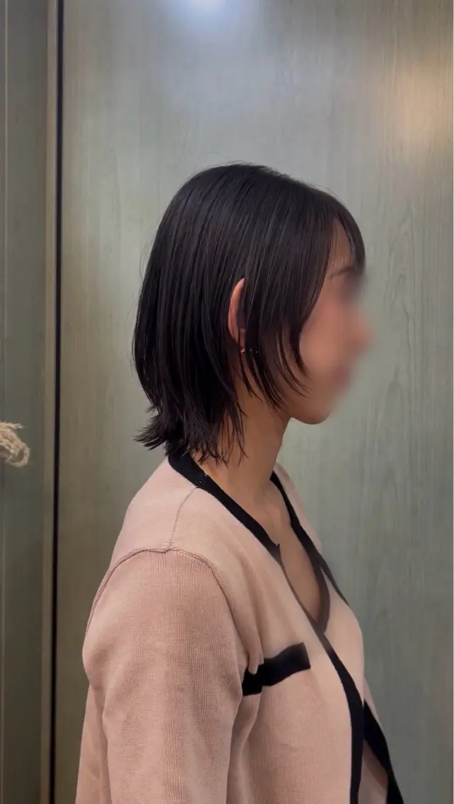 ミディアム ボブレイヤー ボブ 顔周りカット レイヤーカット reco / ユメカのヘアスタイル