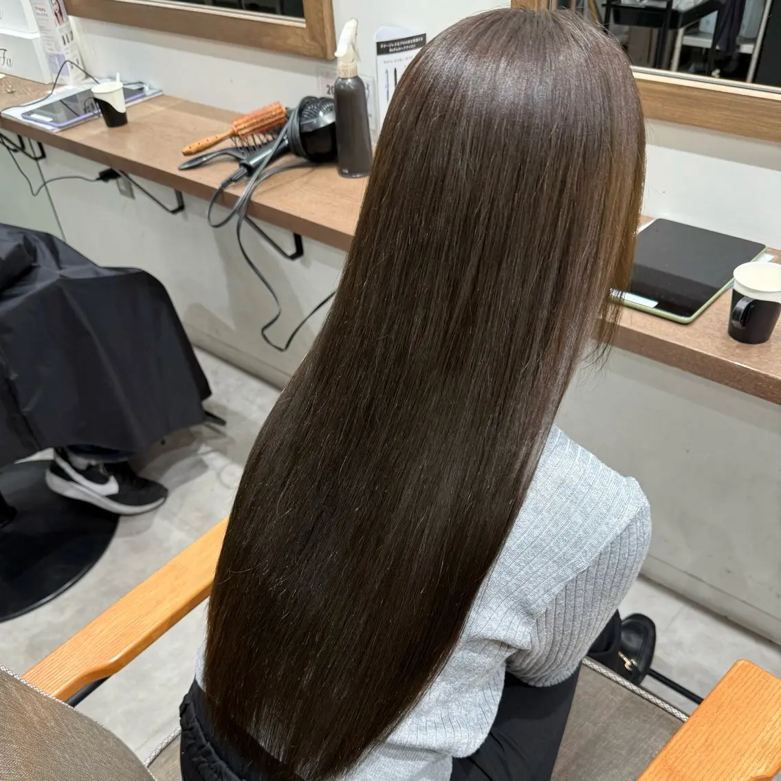 ロング カット ヘアカラー ルナ🫐縮毛矯正 🫐髪質改善のヘアスタイル