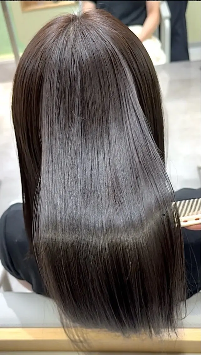 セミロング カラー パーマ 髪質改善 ストレートパーマ KOHNO/レイヤー と垢抜けヘアのヘアスタイル