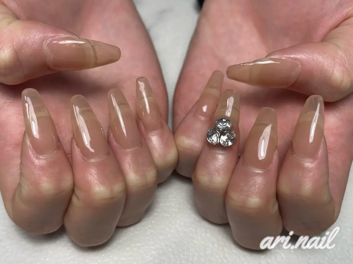 ネイル 長さ出し ハンドネイル ari. nailのネイルデザイン
