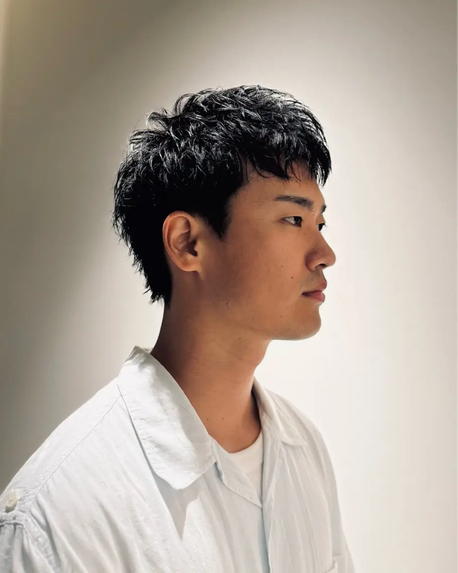 ショート パーマ メンズ ショートヘア カット パーマ ラフショート メンズパーマ 丸山のヘアスタイル