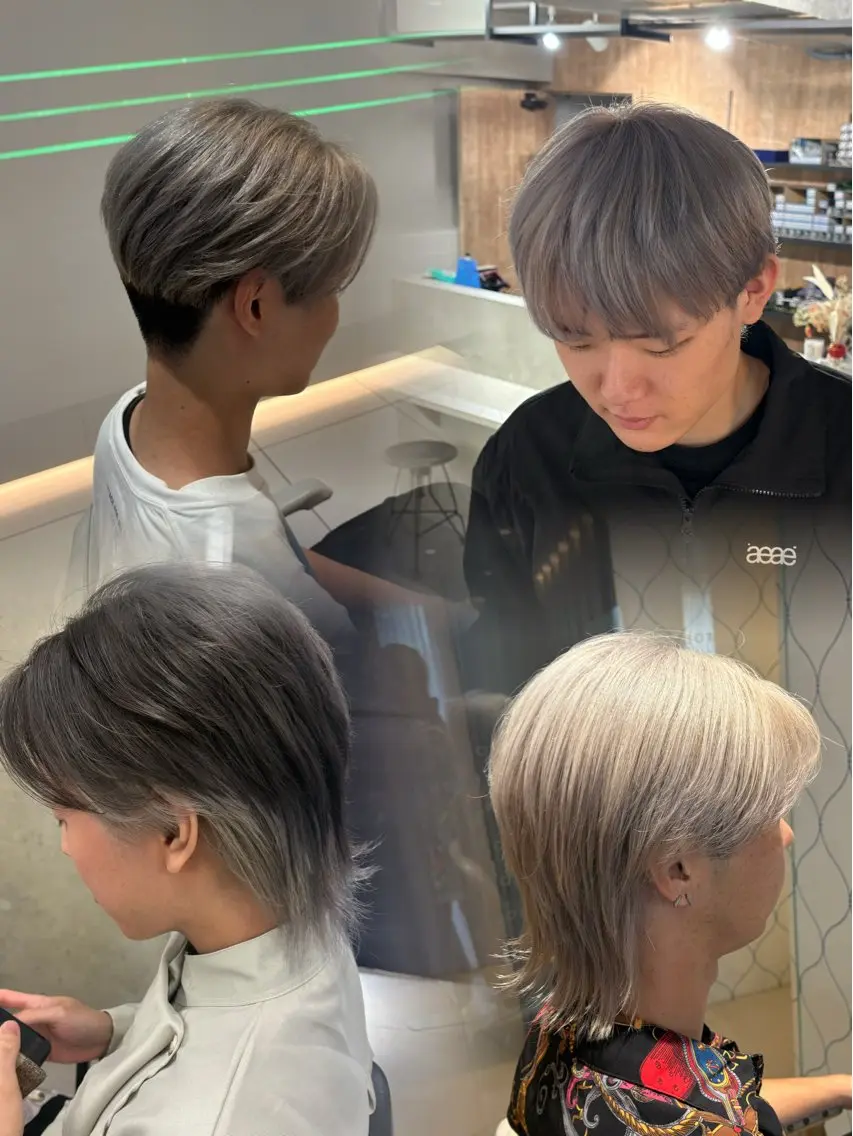メンズ限定カット&wカラーの写真