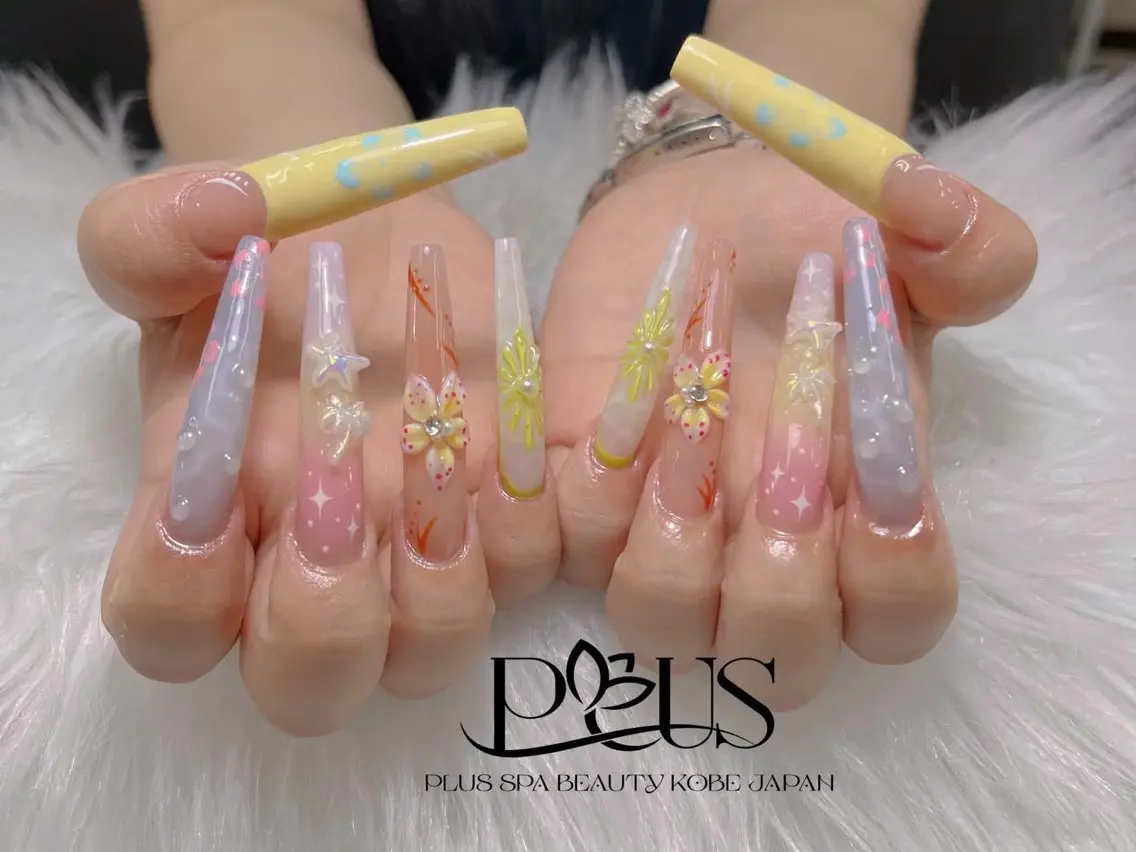 ネイル ジェルネイル 韓国ネイル ニュアンスネイル PLUSSPA NGOCのネイルデザイン