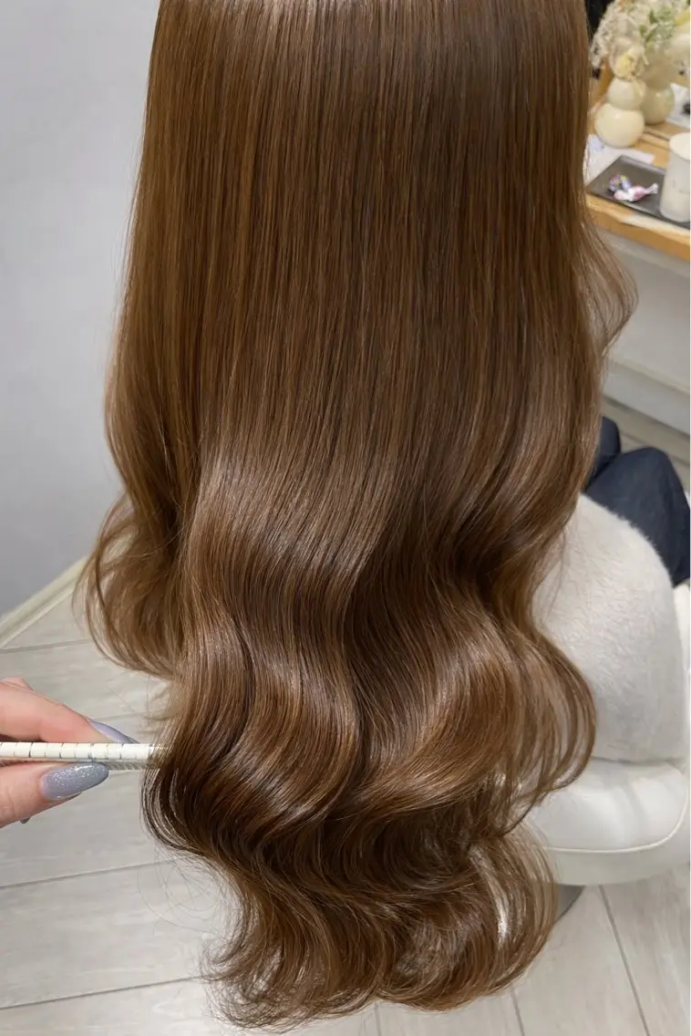 ロング カラー 透明感カラー 森 千晶のヘアスタイル