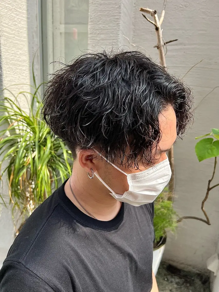 🔥新規限定🔥【メンズ人気No.1】カット+パーマ✂️ヘッドスパ付きの写真