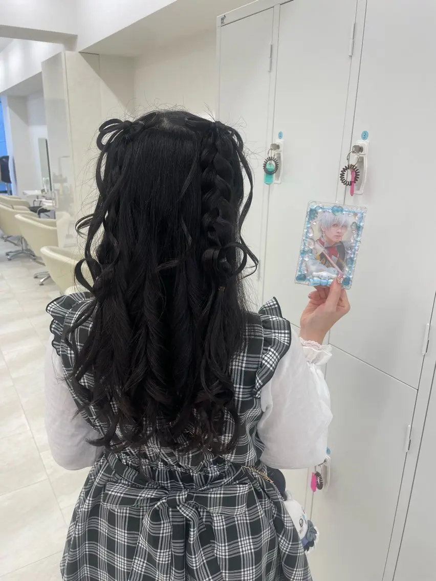 【イベント前を最高のビジュで❤︎】 🎀🐰ྀི推し活𝐇𝐚𝐢𝐫 𝐬𝐞𝐭 + 前髪𝐜𝐮𝐭 🐰ྀི🎀の写真