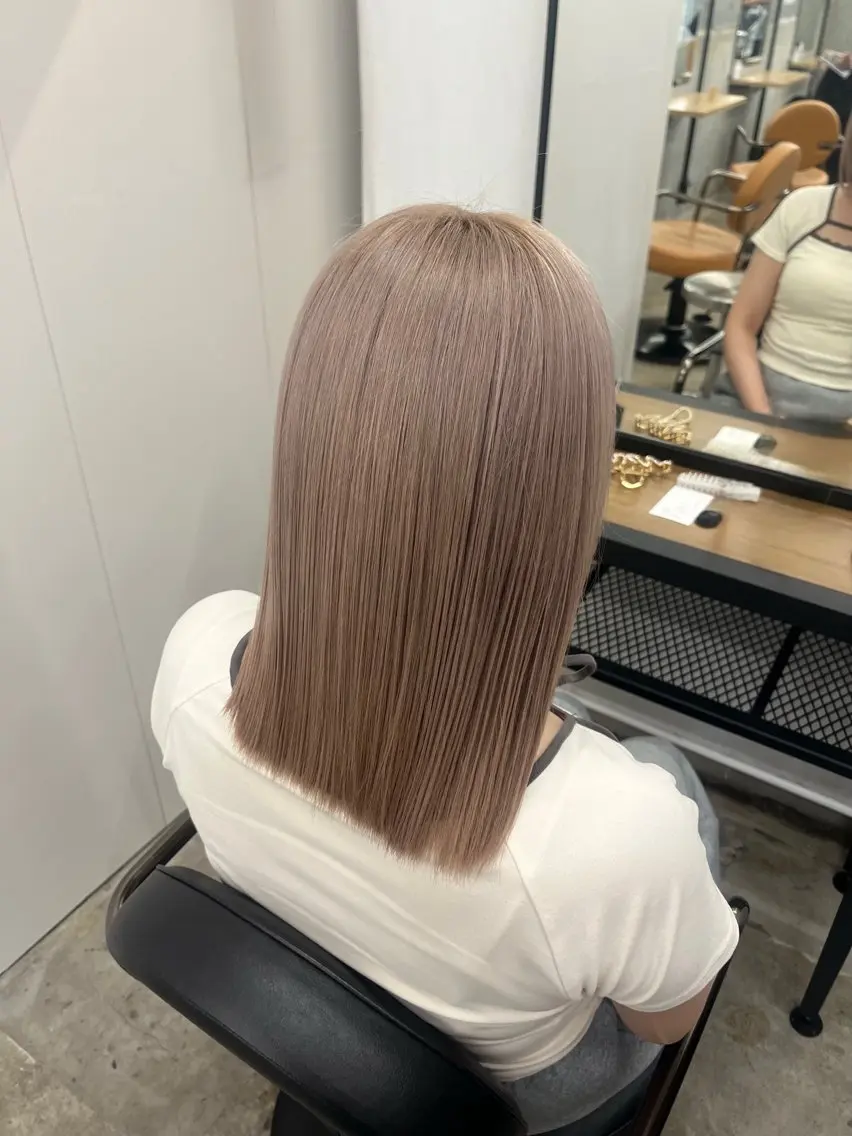 カラー ヘアカラー トリートメント 透明感カラー×艶髪 🍒Mihoのヘアスタイル