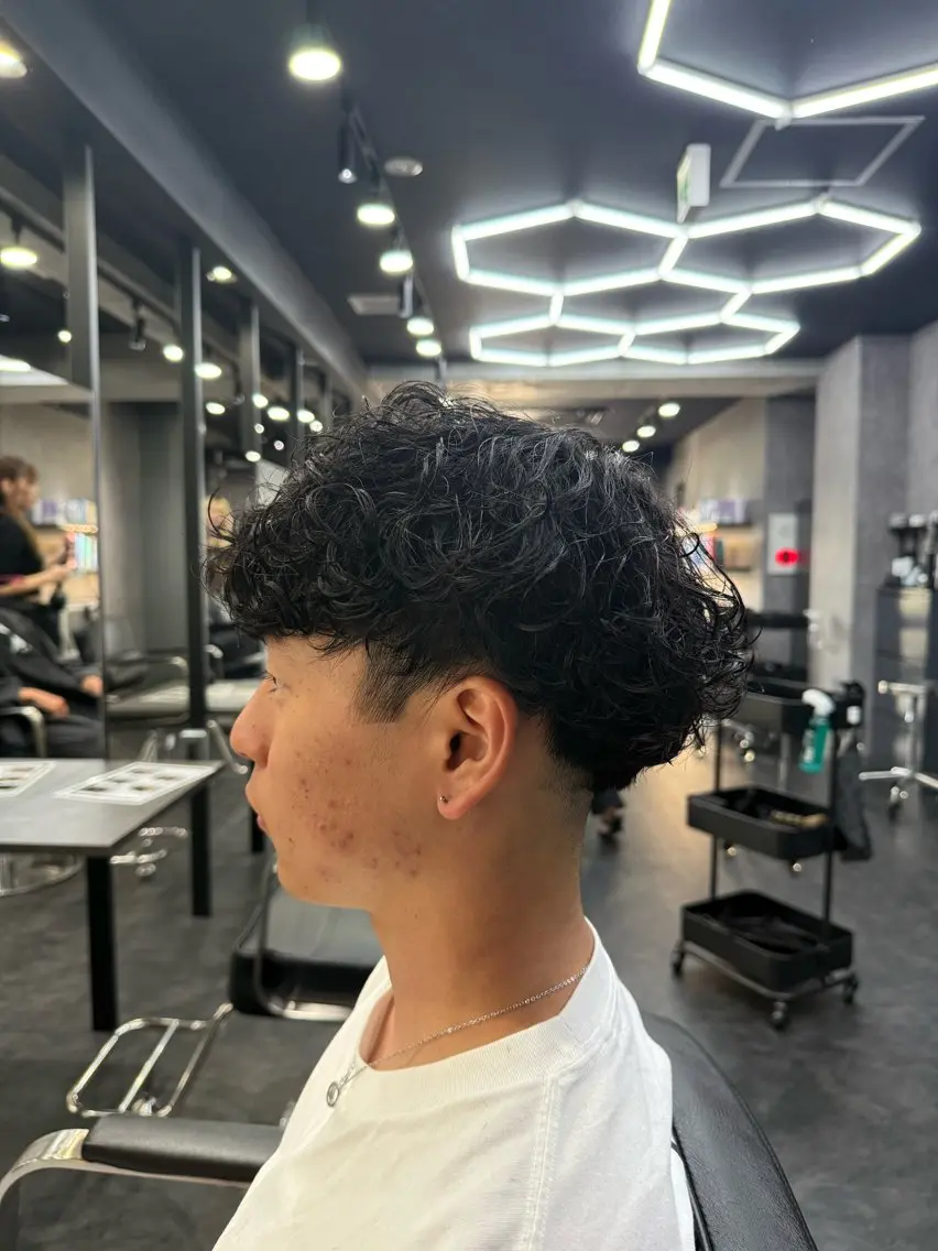 ショート パーマ カット パーマ 金田 颯太のヘアスタイル