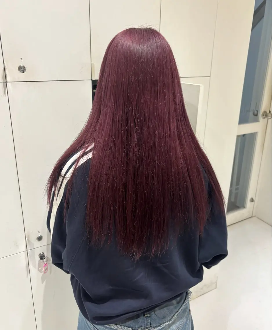 カラー ブリーチ ラベンダーカラー ピンクカラー ピンクラベンダー 深みモテカラー˚✧ YUKAのヘアスタイル