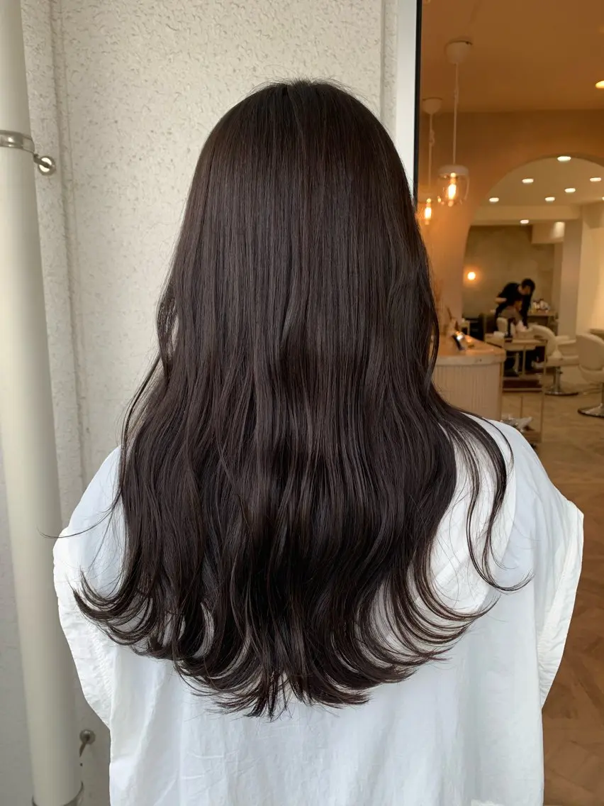 ロング カラー カット ヘアカラー トリートメント ダブルカラー /レイヤー/アリサのヘアスタイル