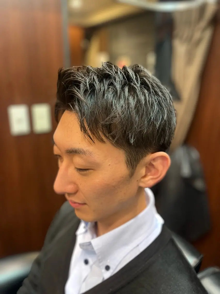 ミディアム メンズ ツーブロック 宮崎 陽樹のヘアスタイル