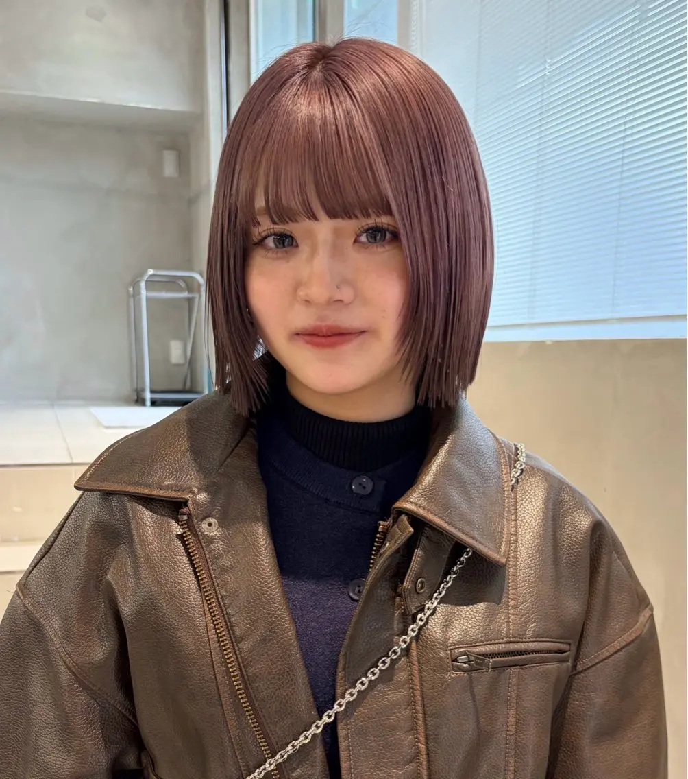 カラー ブリーチ ラベンダーカラー ラベンダーピンク ピンクカラー カット ヘアカラー 透明感カラー/set /hana🛼🪽‪のヘアスタイル