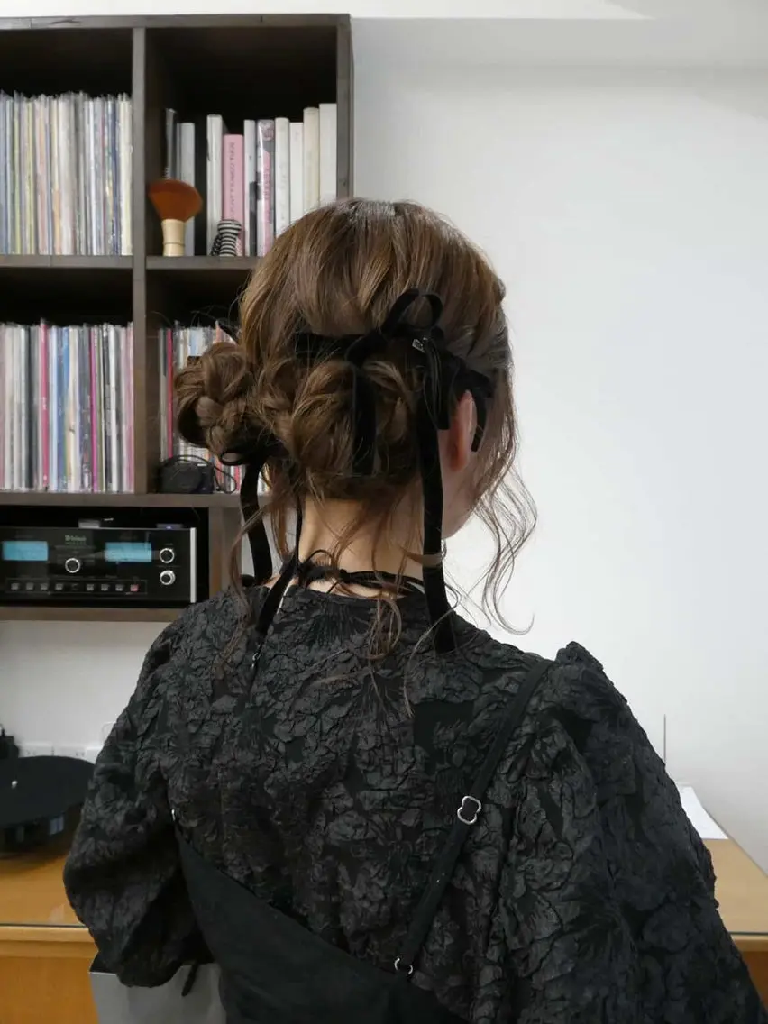 ヘアセット ハイトーン/透け感 カラー🎀真香のヘアスタイル