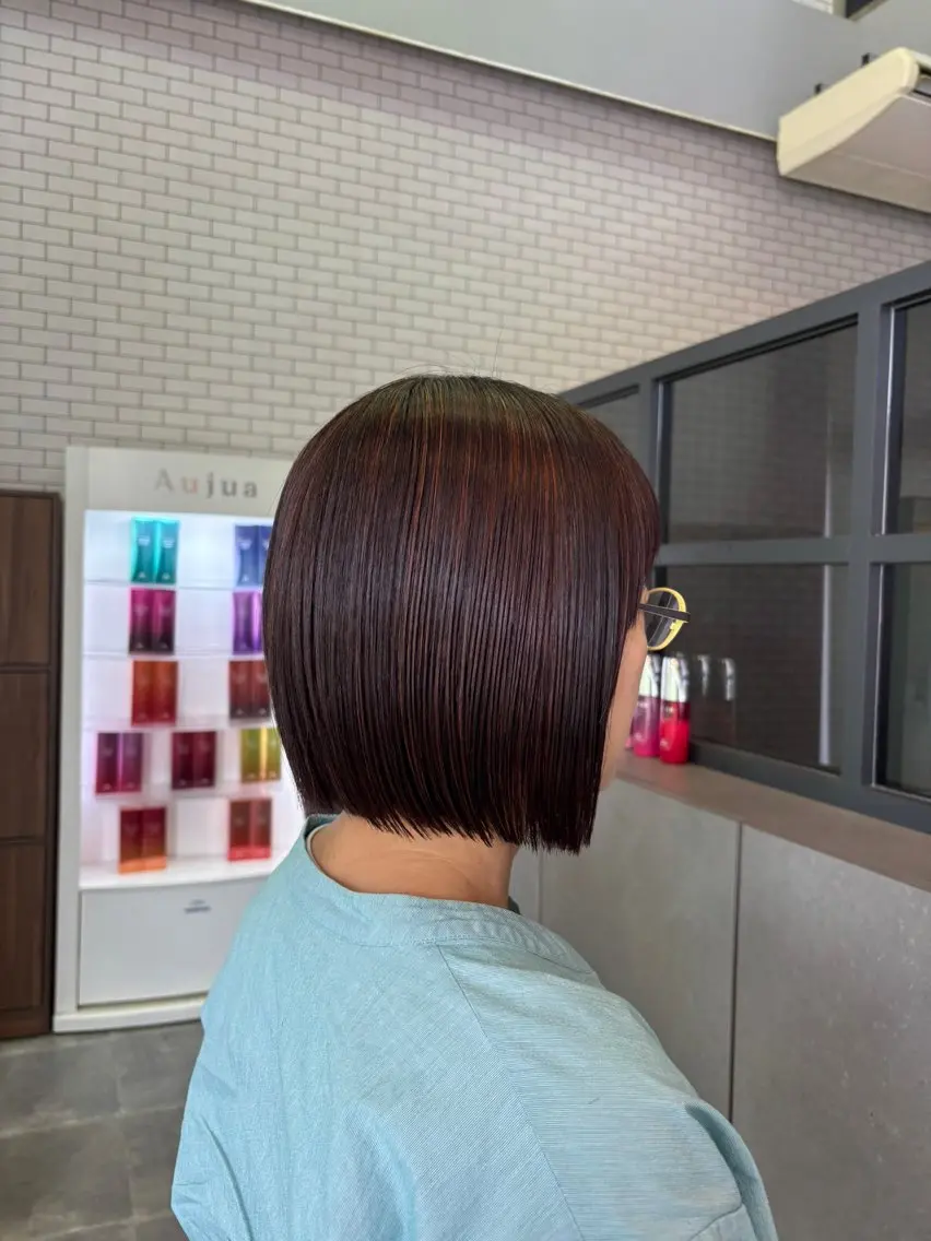 ミディアム ボブ カット 🫧古田 穂香🫧カットモデルのヘアスタイル
