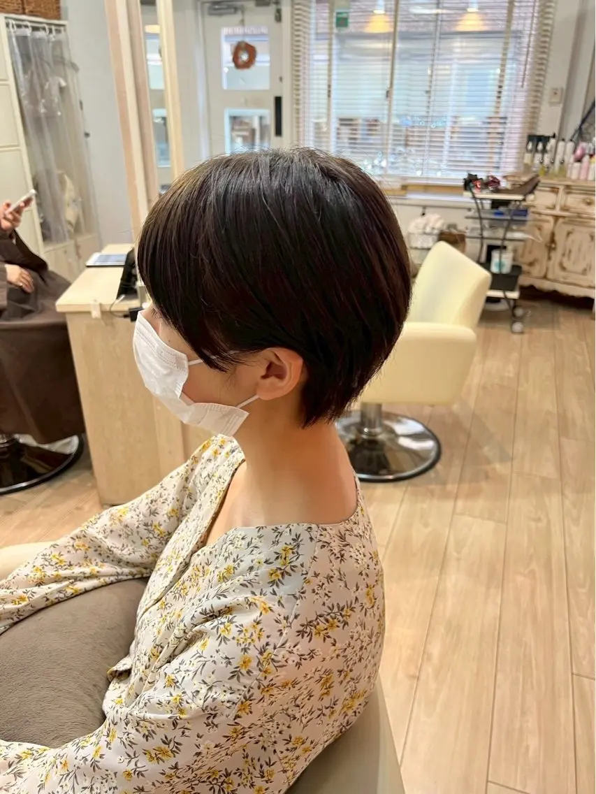 ショート 暖色カラー💞 菊地しおんのヘアスタイル