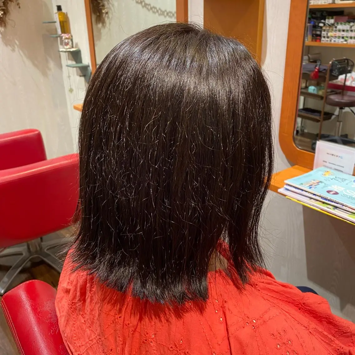 ミディアム カラー 木宮 美緒のヘアスタイル
