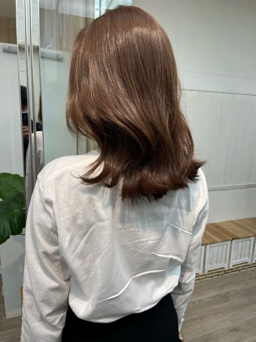 ミディアム カラー HIKARU副店長/ ✨️髪質改善のヘアスタイル