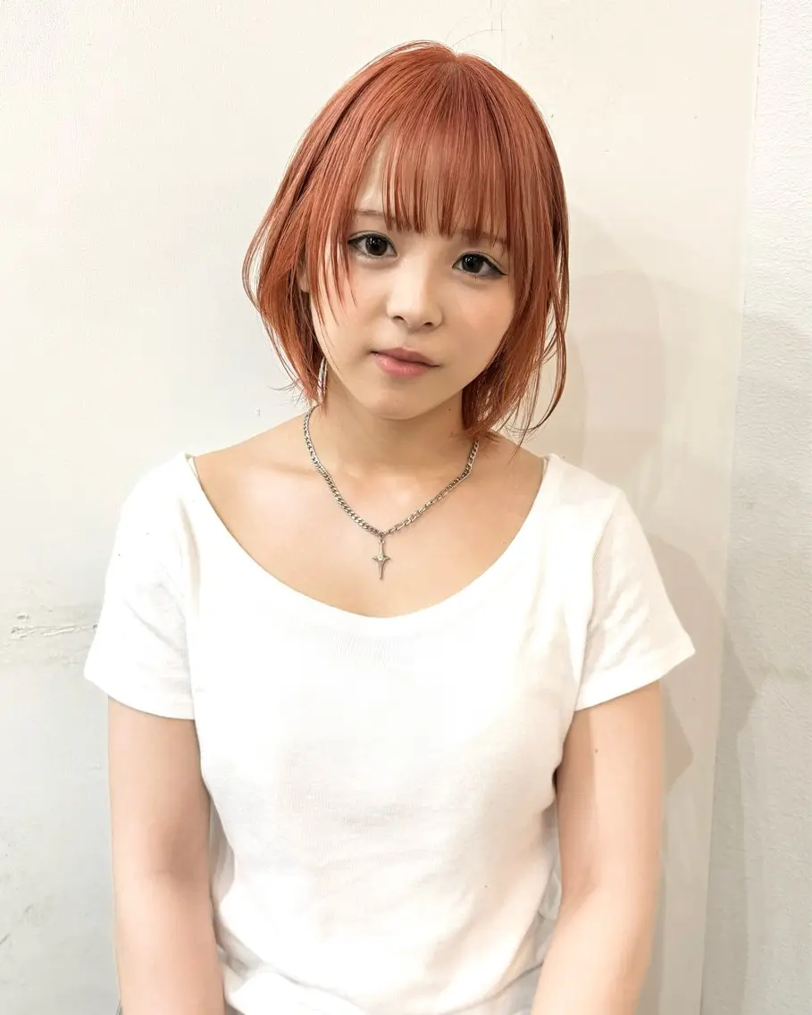 ショート カラー エクステモデル募集 💗大阪梅田/川上のヘアスタイル
