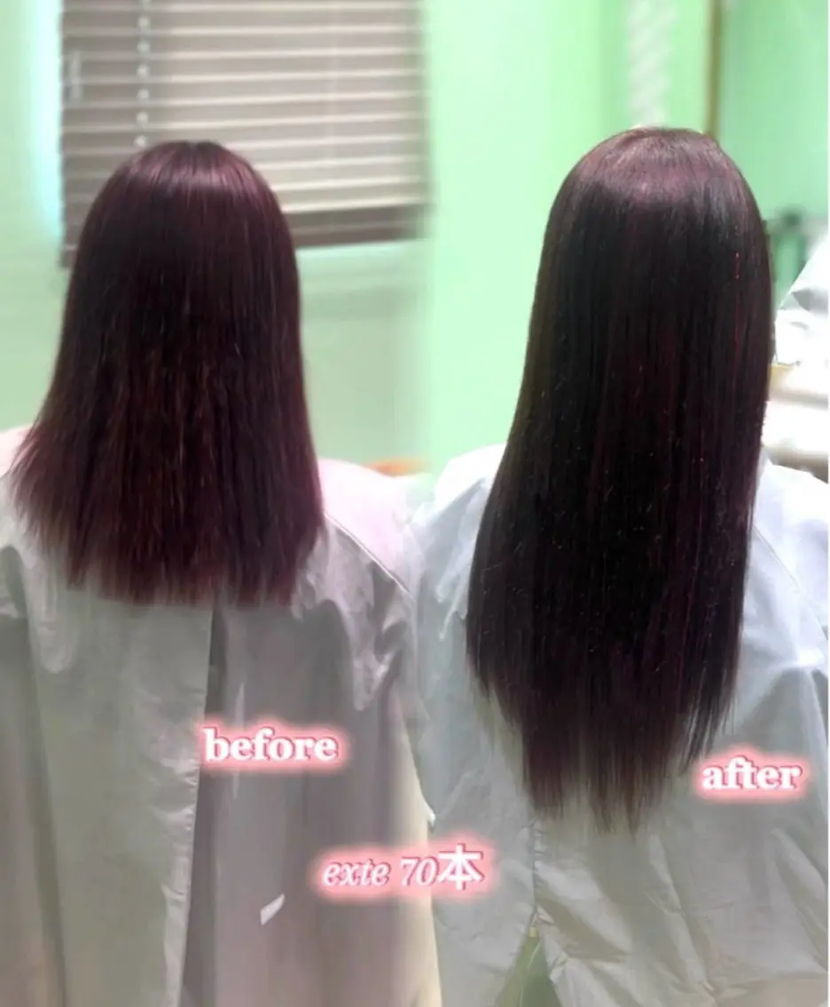 🍒【5名様限定価格】🍒シールエクステ長さだし70本【毛量調整込み✂️】の写真