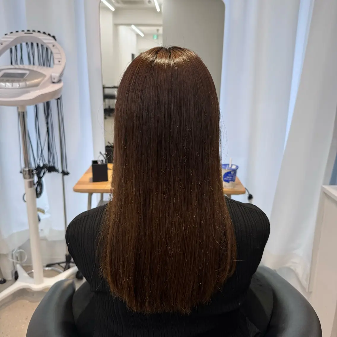 ロング パーマ 縮毛矯正 縮毛矯正 内田 愛莉のヘアスタイル
