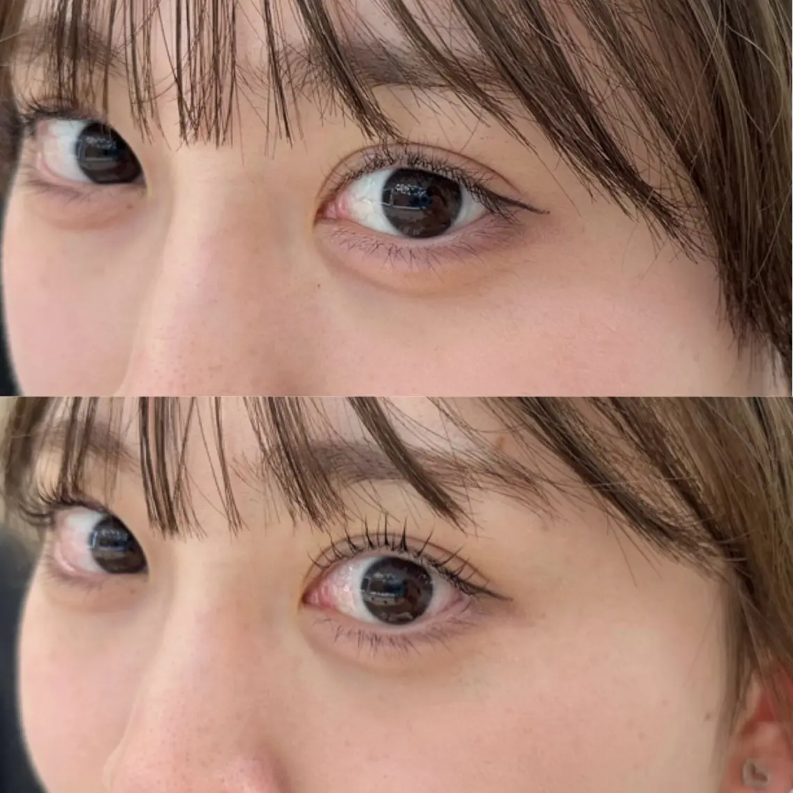 マツエク・マツパ 一重×まつ毛パーマ 久羽 奈摘のマツエク・マツパデザイン