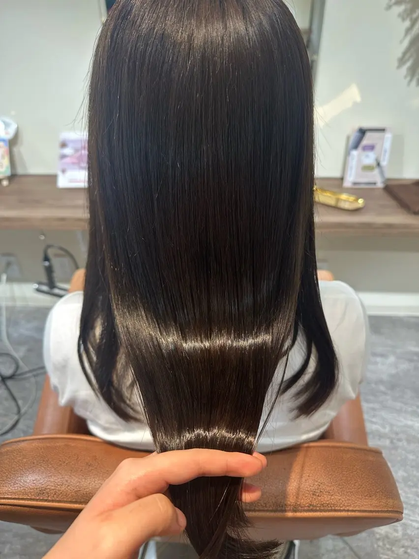 ロング 縮毛矯正 高橋 那美のヘアスタイル