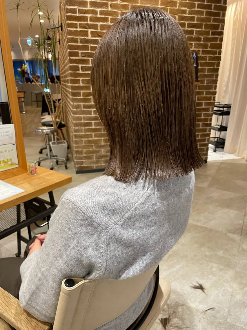 ミディアム ボブ 田中 ゆいかのヘアスタイル